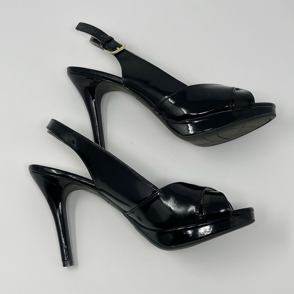 ‼️SOLD‼️Christian Siriano Black Patent 4” Heels - Picture 4 of 10